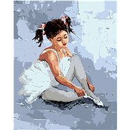 Small ballerina, 40×50 cm, without frame and without canvas shut off - Painting by Numbers