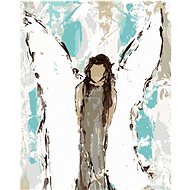 Painted Angel (Haley Bush), 80×100 cm, without frame and without canvas shut off - Painting by Numbers