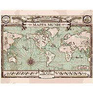 Mappa mundi (fantastic animals), 40×50 cm, stretched canvas on frame - Painting by Numbers