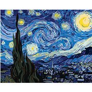 The Moon by Van Gogh, 80×100 cm, without frame and without turning off the canvas - Painting by Numbers