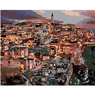 The City of Matera, 80×100 cm, without frame and without canvas shut off - Painting by Numbers