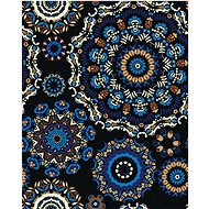 Blue mandalas, 80×100 cm, without frame and without canvas shut off - Painting by Numbers