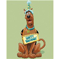 Birthday Scooby (Scooby Doo), 40×50 cm, without frame and without canvas shut off - Painting by Numbers