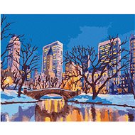 New York Central Park_II, 40×50 cm, stretched canvas on frame - Painting by Numbers