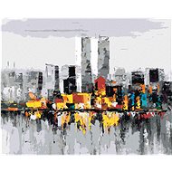 New York city, 80×100 cm, without frame and without shutting off the canvas - Painting by Numbers