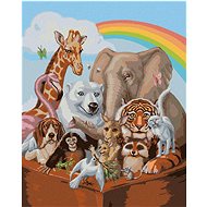 Noah's Ark (Sue Ellen Brown), 80×100 cm, unframed and without canvas shut off - Painting by Numbers
