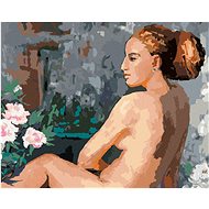 Unveiled Woman, 80×100 cm, without frame and without shutting off the canvas - Painting by Numbers