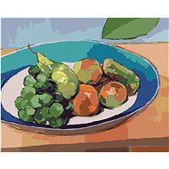 Fruit on the table, 40×50 cm, without frame and without canvas shut off - Painting by Numbers