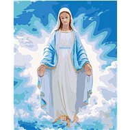 Virgin Mary, 80×100 cm, stretched canvas on frame - Painting by Numbers