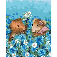 A couple of hamsters in the field - Painting by Numbers