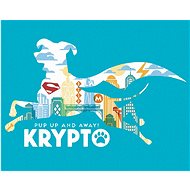 Poster Krypto (DC League of Super Pets), 40×50 cm, without frame and without canvas shutdown - Painting by Numbers