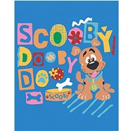 Poster Scooby with a bowl (Scooby Doo), 40×50 cm, without frame and without canvas - Painting by Numbers