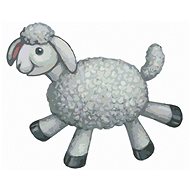 Plush sheep (Sue Ellen Brown), 80×100 cm, stretched canvas on frame - Painting by Numbers