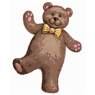 Teddy Bear (Sue Ellen Brown), 40×50 cm, without frame and without canvas shut off - Painting by Numbers