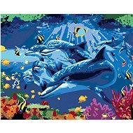 Podmorský svet, 80 × 100 cm, plátno napnuté na rám - Maľovanie podľa čísel