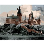 Pohled na Bradavice (Harry Potter), 40×50 cm, bez rámu a bez vypnutí plátna - Painting by Numbers