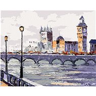 View of London, 80×100 cm, without frame and without canvas shut off - Painting by Numbers