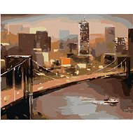 View of New York, 80×100 cm, stretched canvas on frame - Painting by Numbers
