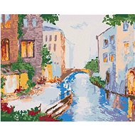 Morning Venice, 80×100 cm, stretched canvas on frame - Painting by Numbers