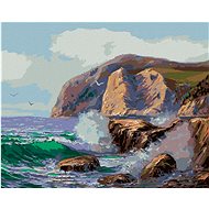 Morning Tide of Waves, 40×50 cm, stretched canvas on frame - Painting by Numbers