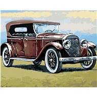 Retro car, 40×50 cm, off canvas on frame - Painting by Numbers