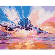 Pink Sunrise, 40×50 cm, stretched canvas on frame - Painting by Numbers