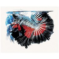 Warrior fish, 40×50 cm, stretched canvas on frame - Painting by Numbers