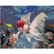 Fish red skullcap, 80×100 cm, without frame and without canvas shut off - Painting by Numbers