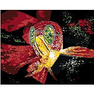 Fish with green glasses, 40×50 cm, off canvas on frame - Painting by Numbers
