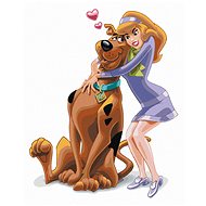 Scooby and Daphne (Scooby Doo), 40×50 cm, stretched canvas on frame - Painting by Numbers