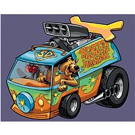 Scooby and the Mystery Machine van (Scooby Doo), 40×50 cm, off canvas on frame - Painting by Numbers
