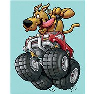 Scooby and the Monster Truck (Scooby Doo), 40×50 cm, off canvas on frame - Painting by Numbers