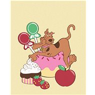 Scooby and Sweets (Scooby Doo), 40×50 cm, stretched canvas on frame - Painting by Numbers