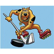 Scooby the Hockey Player (Scooby Doo), 40×50 cm, off canvas on frame - Painting by Numbers