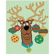 Scooby with antlers and flasks (Scooby Doo), 40×50 cm, stretched canvas on frame - Painting by Numbers