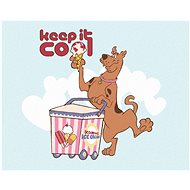Scooby with ice cream (Scooby Doo), 40×50 cm, off canvas on frame - Painting by Numbers