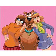 Scooby, Velma and Daphne (Scooby Doo), 40×50 cm, unframed and without canvas - Painting by Numbers