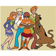Shaggy, Scooby, Daphne, Velma and Fred (Scooby Doo), 40×50 cm, unframed and without canvas shut off - Painting by Numbers