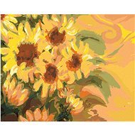 Sluníčkové slunečnice, 40×50 cm, bez rámu a bez vypnutí plátna - Painting by Numbers