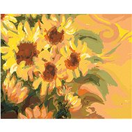 Sunflowers, 40×50 cm, stretched canvas on frame - Painting by Numbers