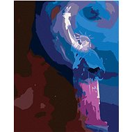 Statue of Liberty in Eclipse, 40×50 cm, stretched canvas on frame - Painting by Numbers