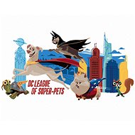 Super Pets Before the City (DC League of Super Pets), 40×50 cm, without frame and without canvas shu - Painting by Numbers