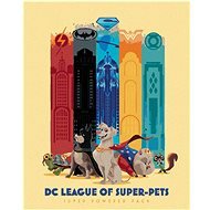 Supermaznáčikovia Super powered pack (DC Liga supermaznáčikov), 40×50 cm, vypnuté plátno na rám - Maľovanie podľa čísel