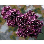 Lilac, 40×50 cm, without frame and without shutting off the canvas - Painting by Numbers