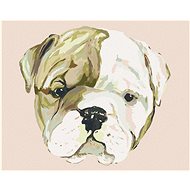 Bulldog puppy (Haley Bush), 80×100 cm, without frame and without canvas - Painting by Numbers
