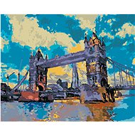 Tower Bridge in London, 40×50 cm, unframed and without canvas shut off - Painting by Numbers
