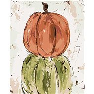 Three Pumpkins (Haley Bush), 40×50 cm, without frame and without canvas shut off - Painting by Numbers