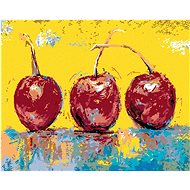 Three Cherry Trees, 40×50 cm, without frame and without canvas shut off - Painting by Numbers