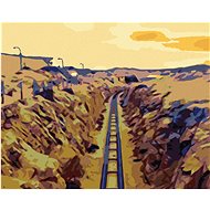 Narrow gauge, 80×100 cm, without frame and without canvas shut off - Painting by Numbers