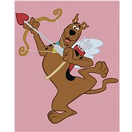 Valentine's Day Scooby (Scooby Doo), 40×50 cm, off canvas on frame - Painting by Numbers